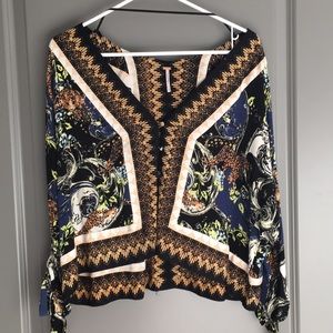 Free People Tiger Blouse